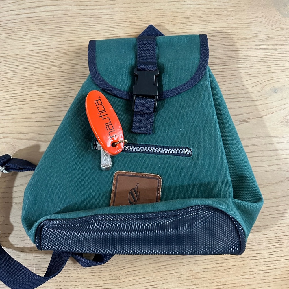 Small nautica bookbag vintage canvas